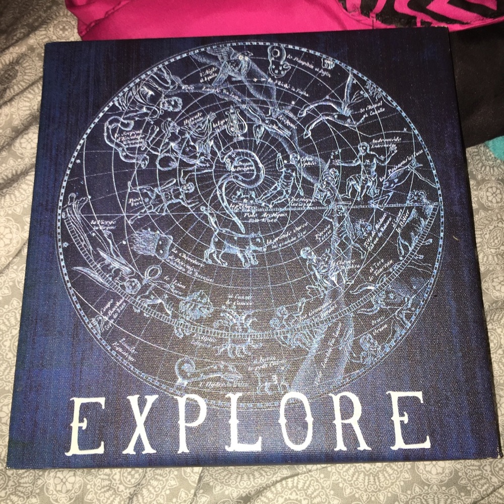 Glow in the dark wall art.